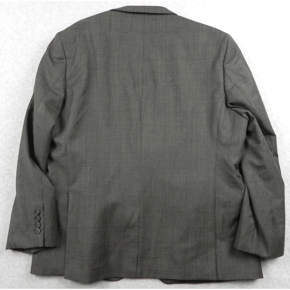 Stafford Blazer Mens 46S Classic Fit Wool Blend Suit Jacket Coat‎ Brown Plaid